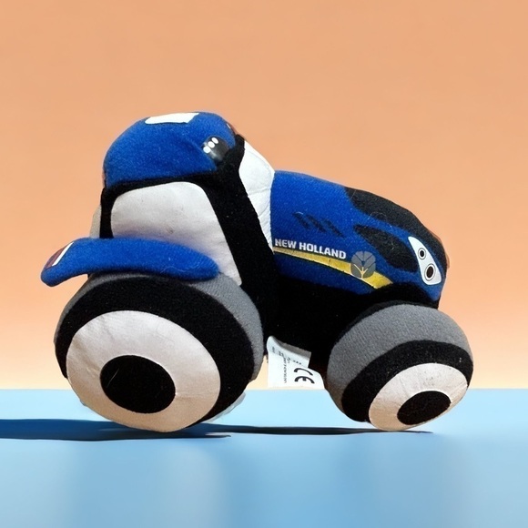 New Holland Plush Tractor Blue Stuffed Kids Toy - Picture 1 of 8